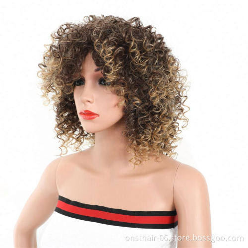 MYZY cheap heat-resistant high-quality synthetic wig 20 inch twisted curl synthetic wig, African synthetic wig supplier